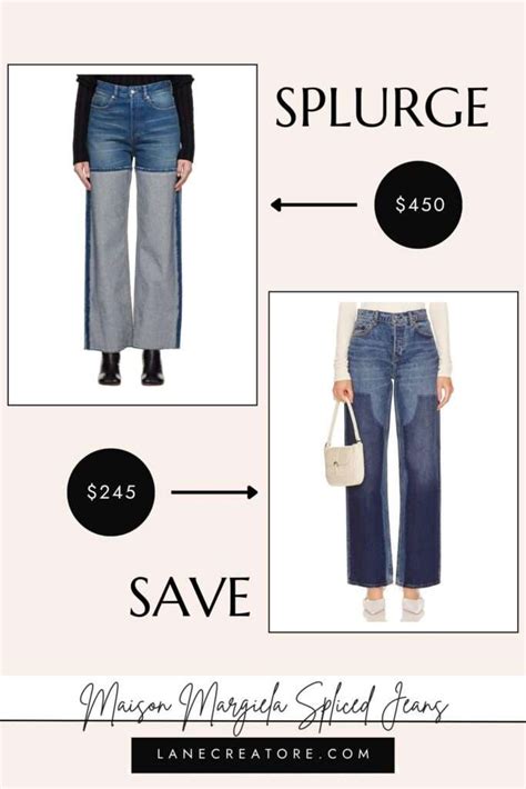 area slit jeans dupe